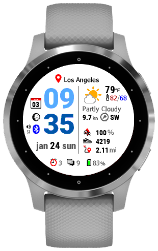 Neat Weather watchface sample 5