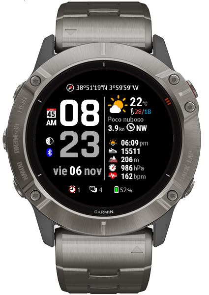 Neat Weather watchface sample 6